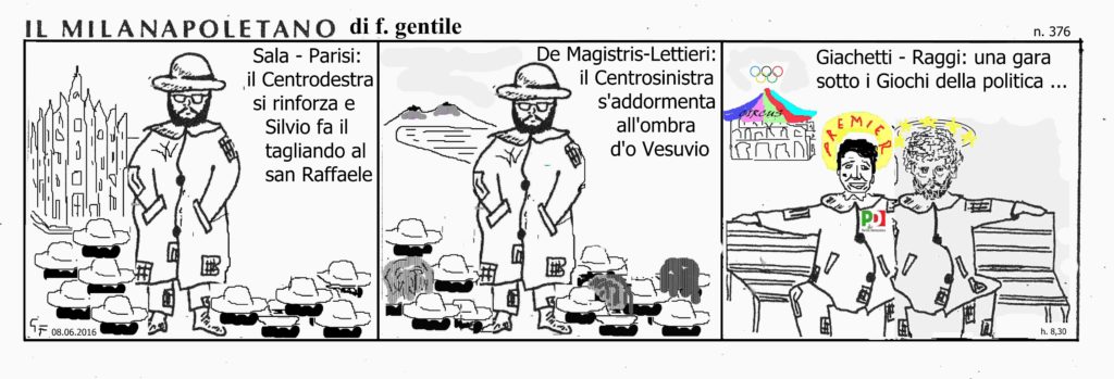 08 giugno 2016 n. 376. Disegnato a mano al PC.