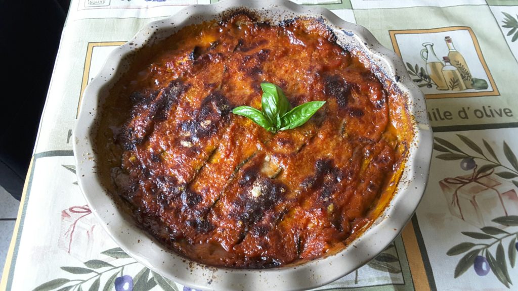 Fam Gentile 22 giugno 2016 Parmigiana con zucchine